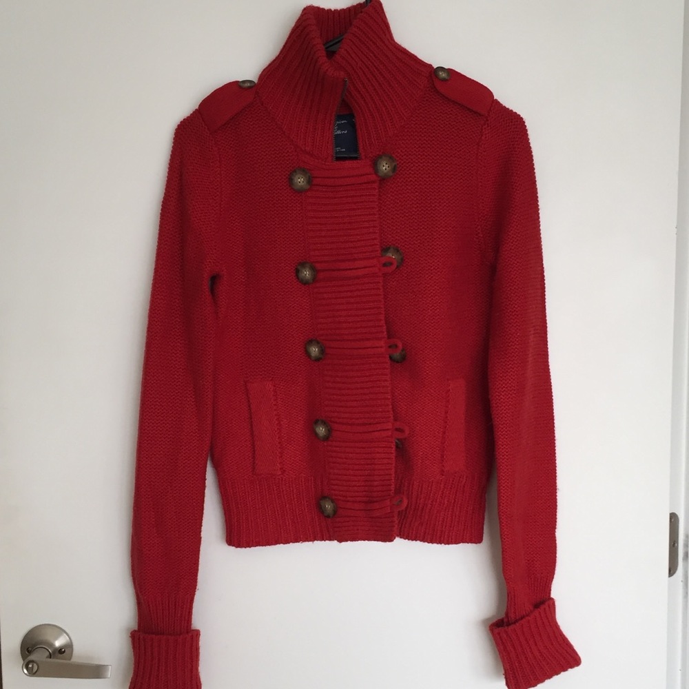 American Eagle military style sweater, size small